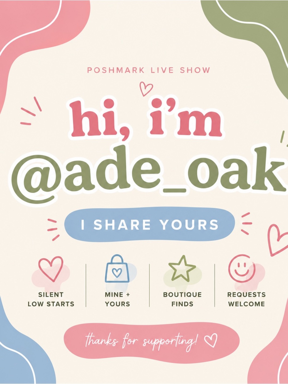 I’m going LIVE!! Sharing yours! Tag 5 friends and I’ll share 5 of yours!